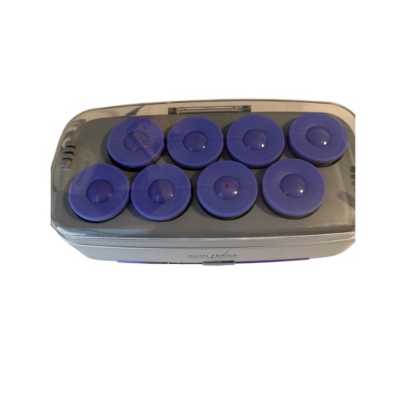 John Frieda Other - John Frieda H35MP Salon Collection 8 Hot Hair Rollers Set Purple Gray 2 inch